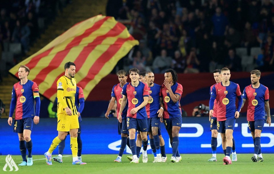 برشلونة يسحق دورتموند برباعية نظيفة في دوري الأبطال