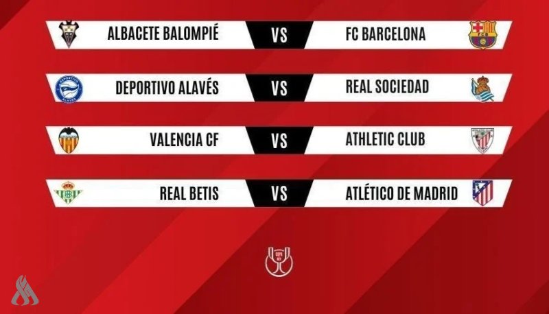 كأس ملك إسبانيا.. برشلونة يبحث عن العبور وأتلتيكو يصطدم ببيتيس في قمة نارية